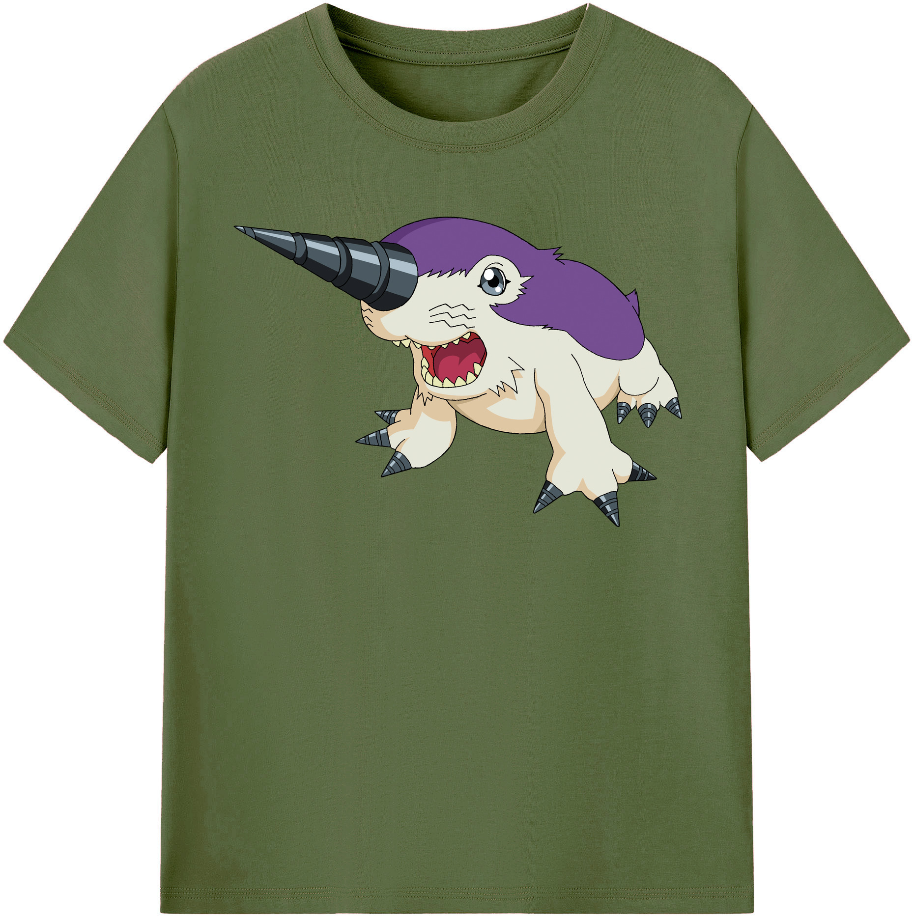 （画像用） Digimon デジタルモンスター/デジモン 綿100％半袖Tシャツ（フロントプリント）